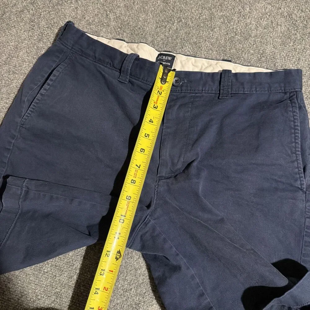 J.CREW Cotton Chino Shorts Mens Size 33 Blue 9